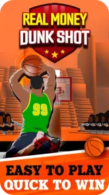 Real Money Dunk Shot screen shot 1